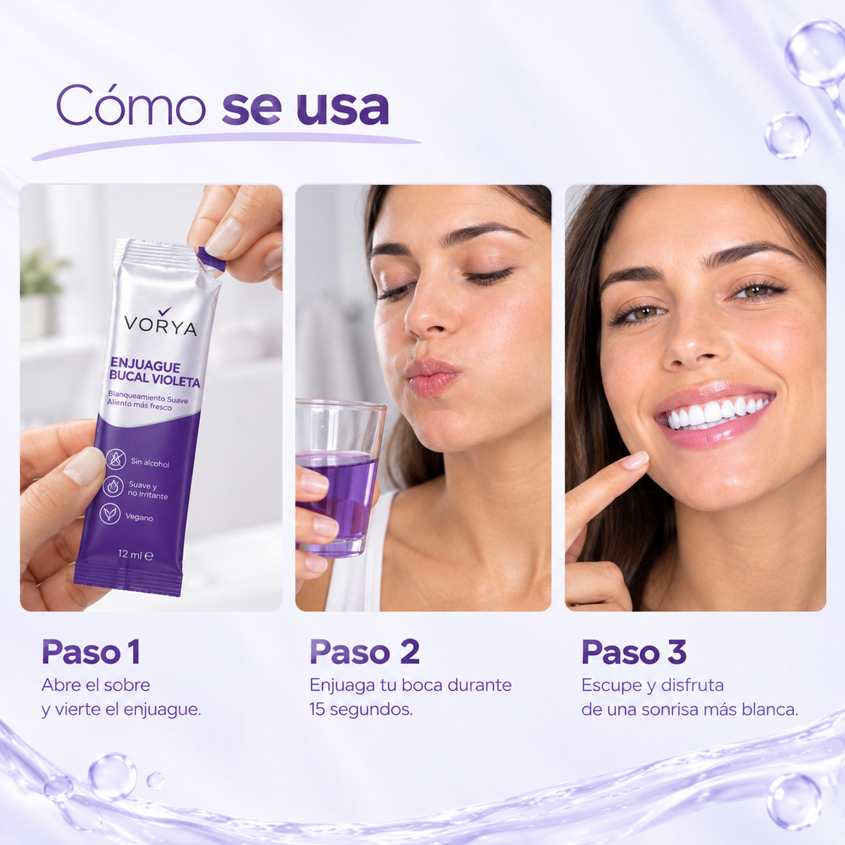 Vorya Violette™ - Enjuague Blanqueador Premium