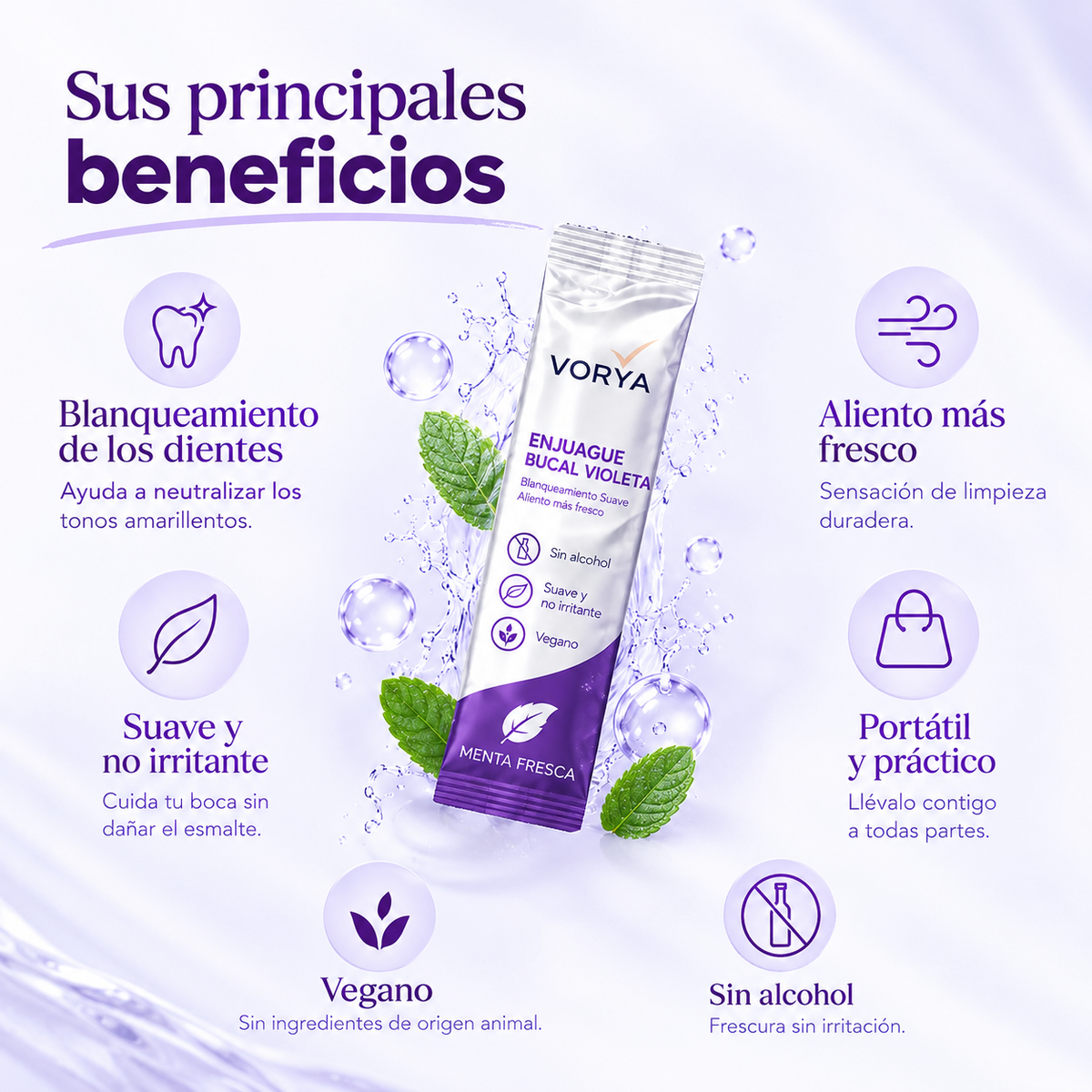 Vorya Violette™ - Enjuague Blanqueador Premium