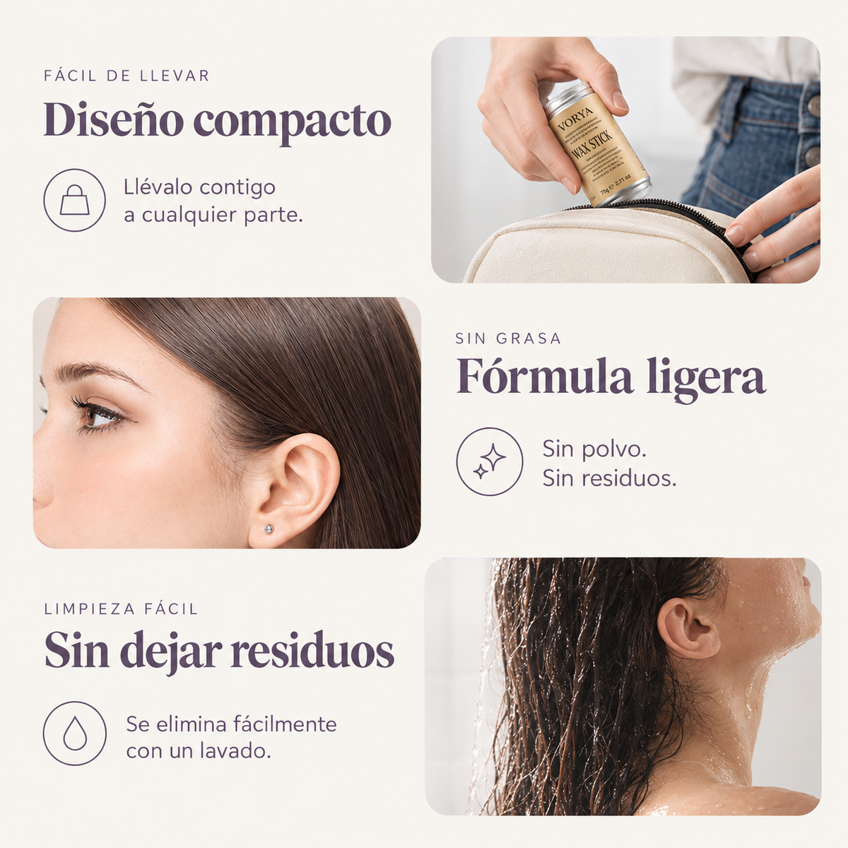 VORYA Hair Fix™ - Hair Wax Stick