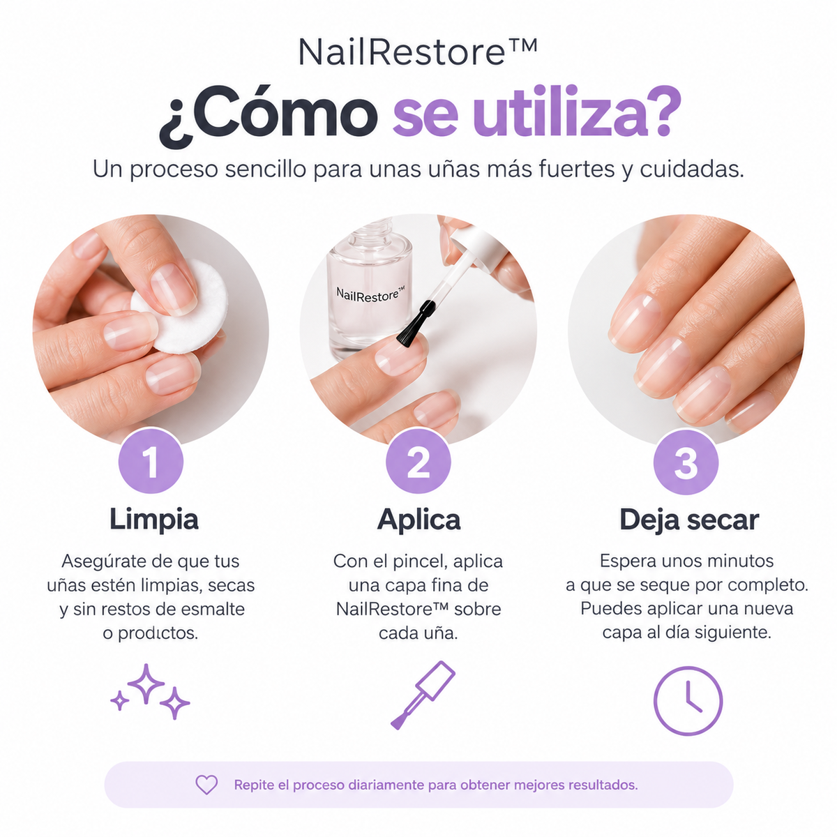 NailRestore™ – Tratamiento Reparador y Fortalecedor de Uñas