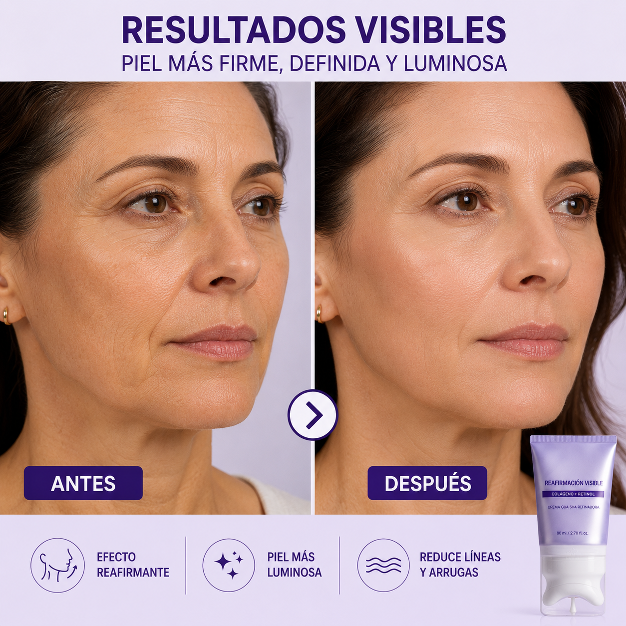 Vorya FormaLift™ - Crema reafirmante con Gua Sha integrado